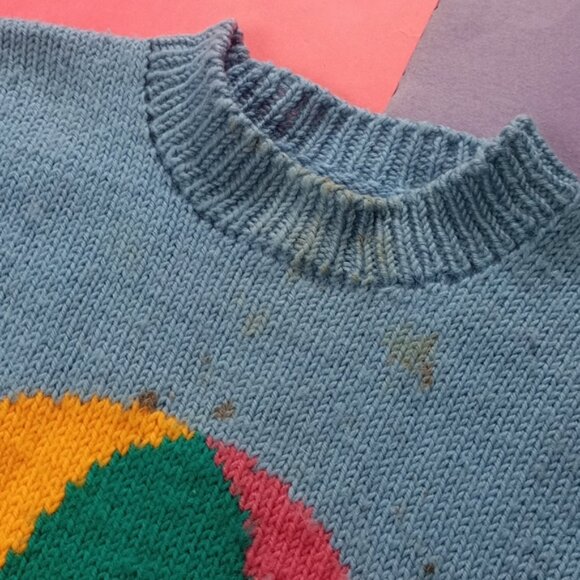 Vintage Handmade Hot Weather Balloon Sweater Jacket - Picture 5 of 7